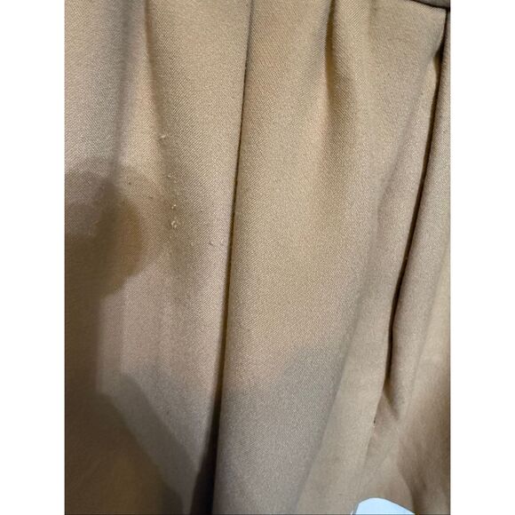 Zara Women's Double Button Pleated Skater Mini Skirt Tan Size 6 - Picture 12 of 12